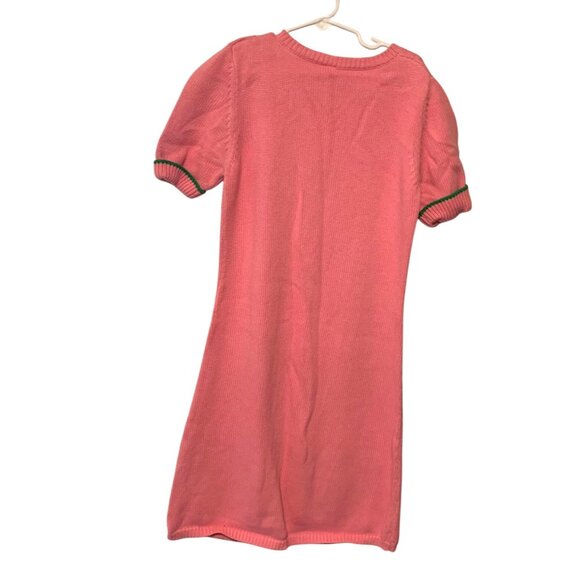 Vingtage y2k Gymboree Girls Size 12 Pink Short Sleeve Pull Over Sweater Dress Mi - Picture 4 of 4